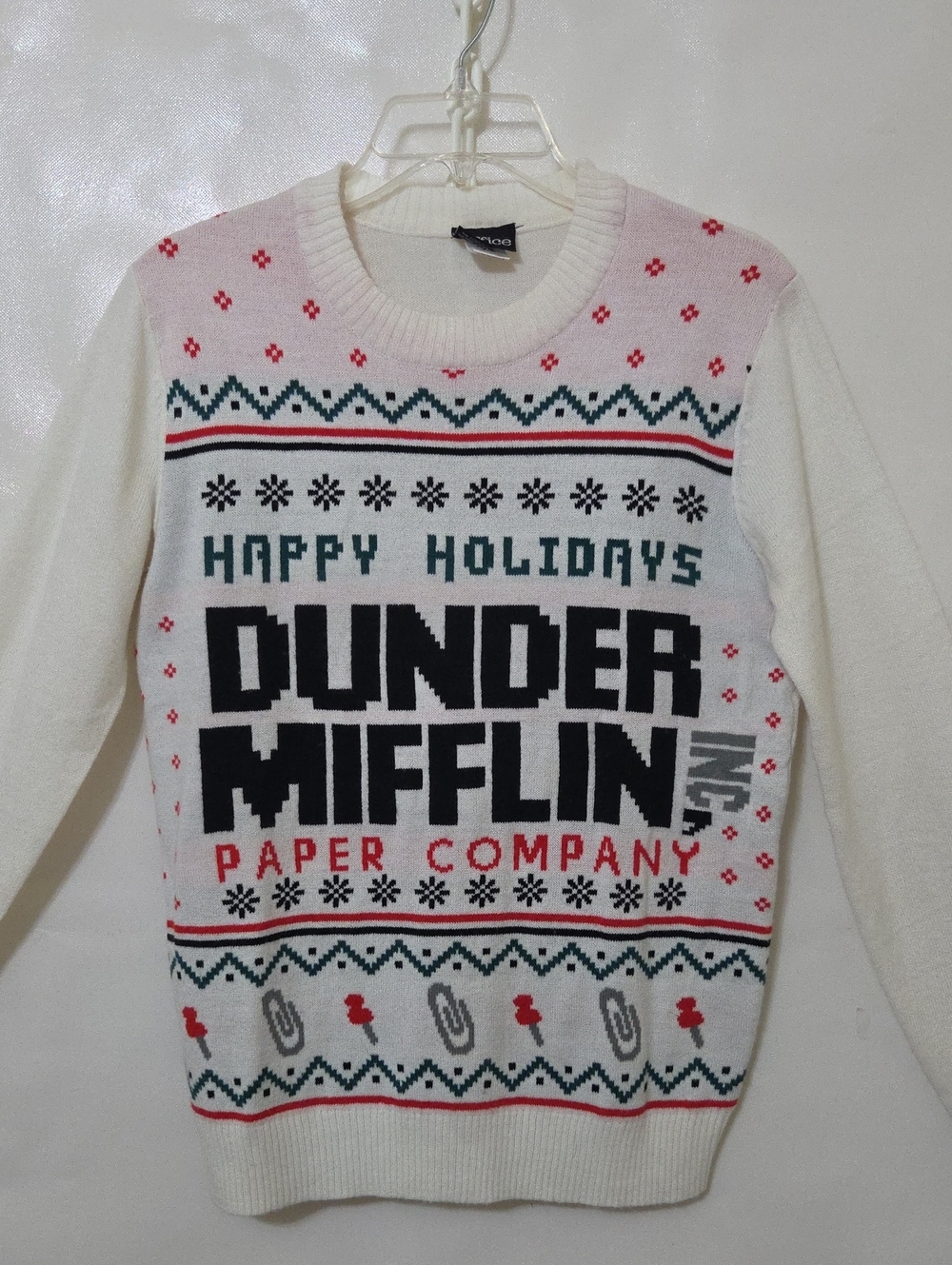 The Office Dunder Mifflin "Happy Holidays" Crewneck Christmas Sweater - Size XS